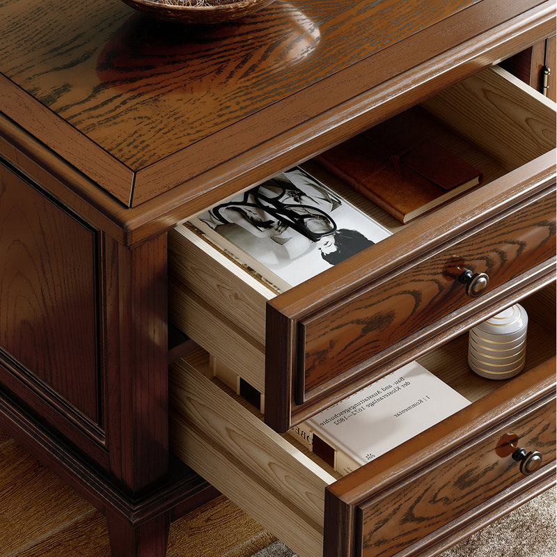 American Style Ash Wood TV Stand, 62.99"