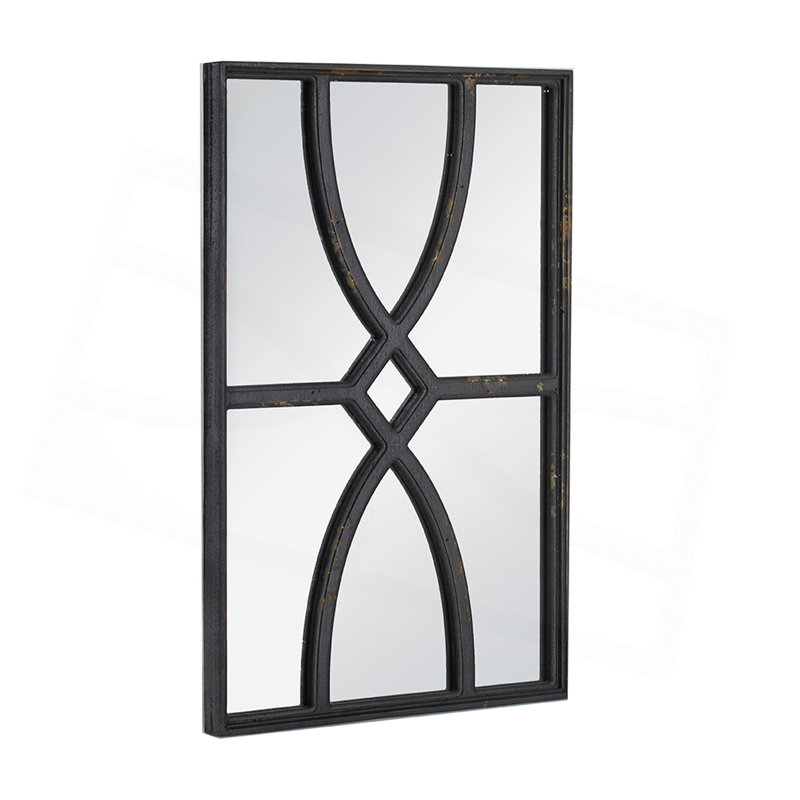 Torino Rectangle Mirror, Black