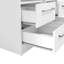 Ensemble de 2 tables de chevet modernes à 2 tiroirs avec niche ouverte Miami - l 15,75 po Miami-696795720