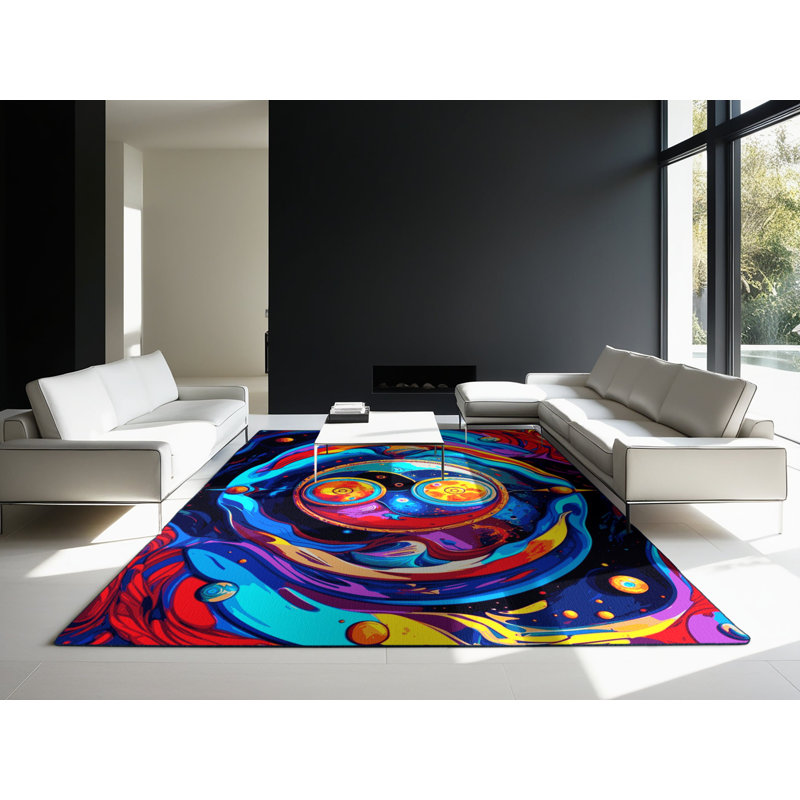 Optical Oasis Rug, Square 3'