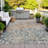 Machine Washable Indoor/Outdoor Xhevrie Putty Rug-112123069