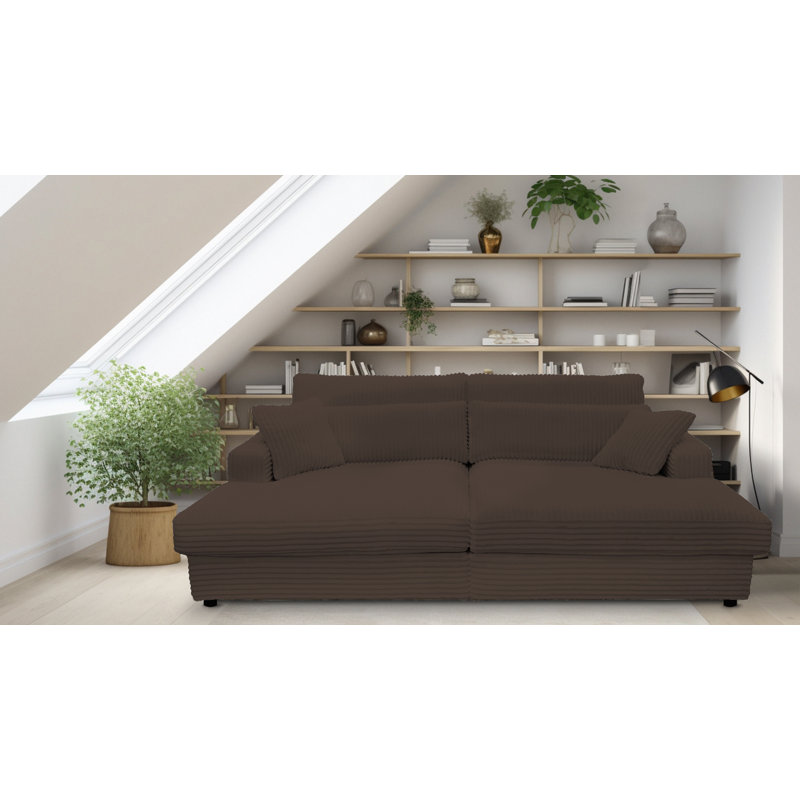 Rishabh Sleeper Sofa, Brown