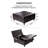 Ciara 35.43" Wide Button Tufted Square Storage Ottoman Upholstered Lift Top Large Ottoman Coffee Table-200091324