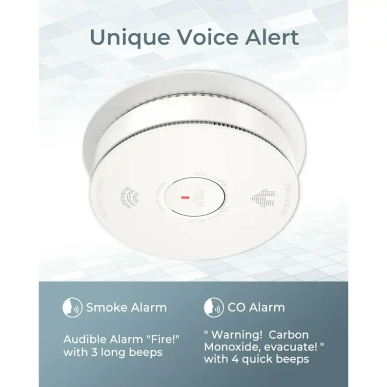 Siterwell Wall Mounted Smoke Detector | Wayfair