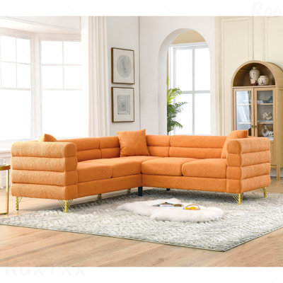 81.5-Inch Oversized L-Shaped Corner Sofa - 5-Seater, 3 Cushions