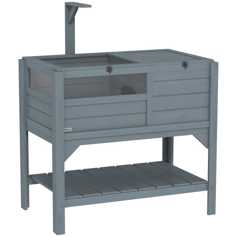 Weather Resistant Turtle Hutch, Grey