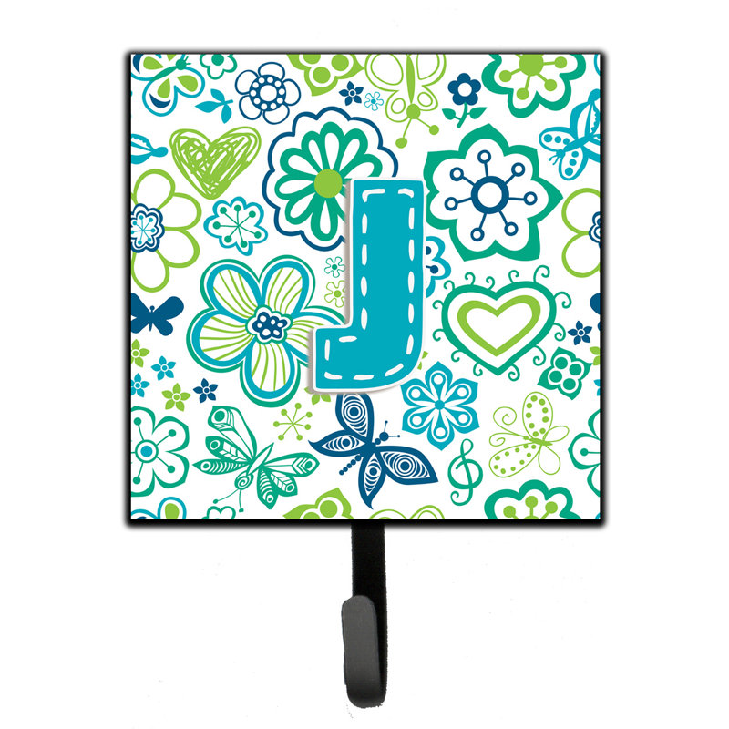 Crochet mural fleurs et papillons, J