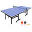 Table de tennis de table Kendric pliable portable avec filet de serrage rapide et roulettes verrouillables-136178661-136178662