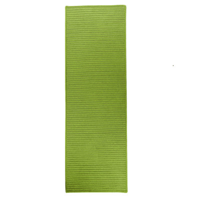 Tapis de couloir vert tressé Ashanti