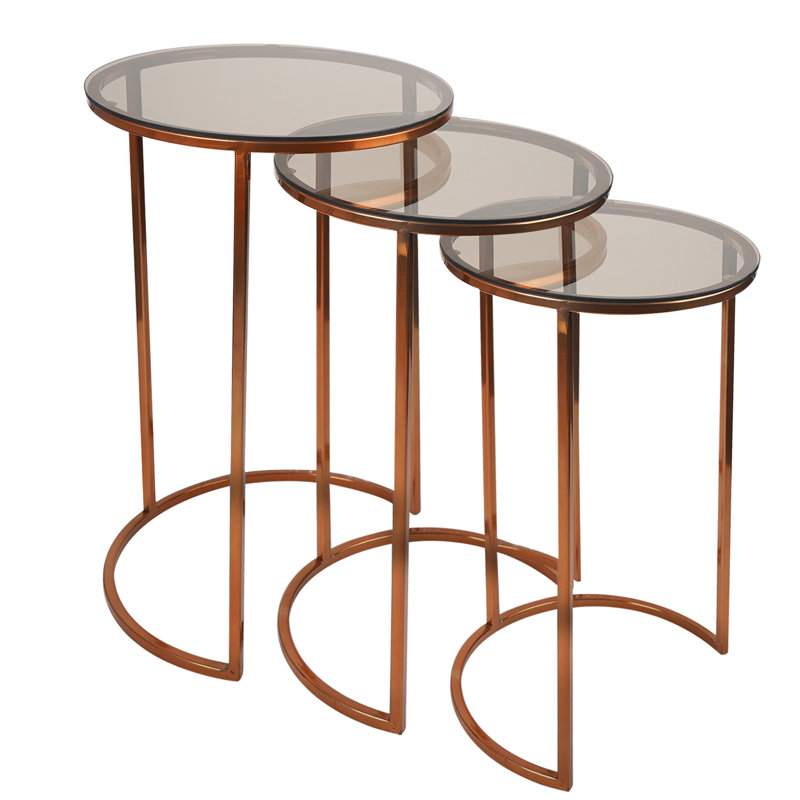 Tables d’imbrication de cadre de verre Andie