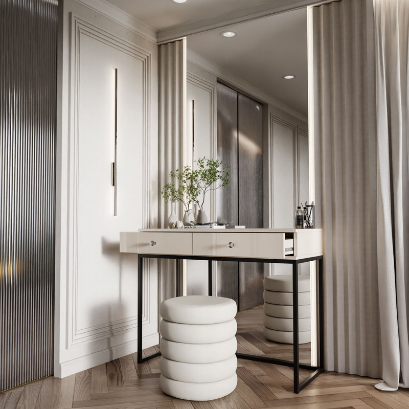 100cm Console Table, Black Matt