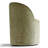 Upholstered Chenille Swivel Desk Chair With Hidden Casters-2116542212