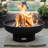 Harrogate Steel Wood Burning Fire Pit-1640684181