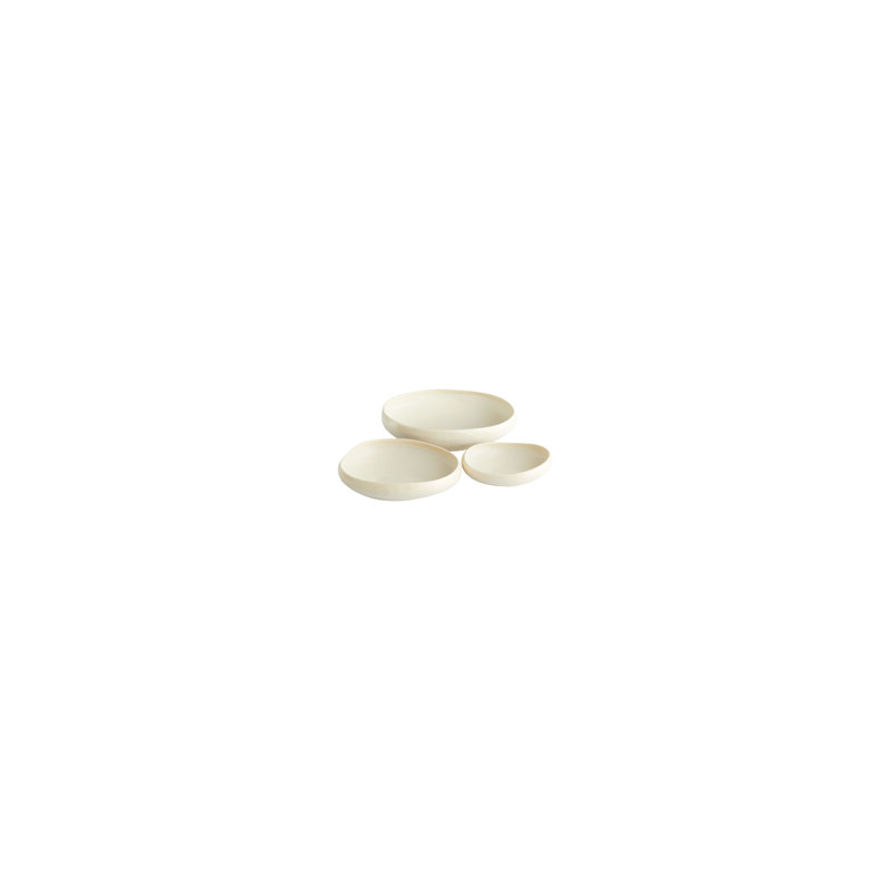 Elon Handmade Cream-Toned Ceramic Decorative Bowl