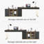 180.3Cm W L-Shaped Executive Desk with Cabinet