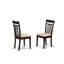 Ensemble de salle à manger 7 pièces composé d'une table de salle à manger rectangulaire et de 6 chaises de cuisine en lin, cappuccino-772089205-772089203