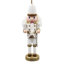 Ensemble de 3 décorations de casse-noisette - arbre de Noël en bois de pin peint à la main de 4,9 pouces, figurines de table rustiques pour décoration de maison de vacances