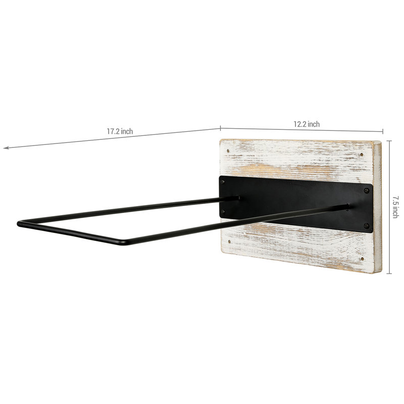 Wall Mounted Multi-Use Sports Rack, White Washed