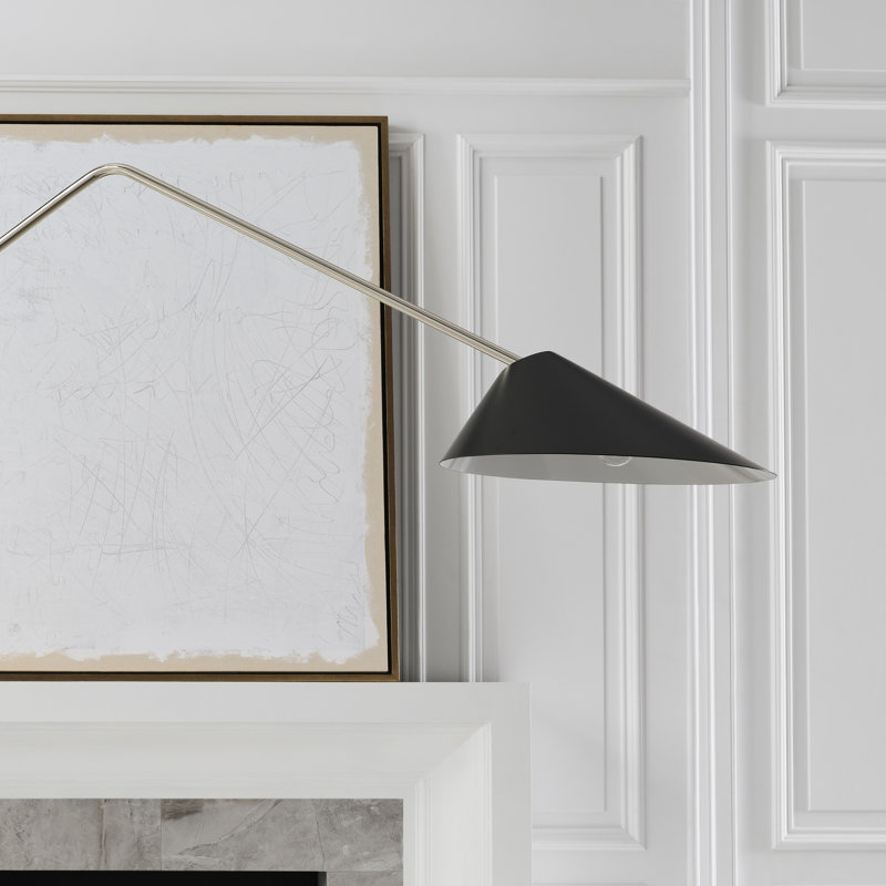Lorna Arched Floor Lamp, Black