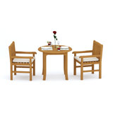 Devon Outdoor 3 - Piece Teak Dining Set