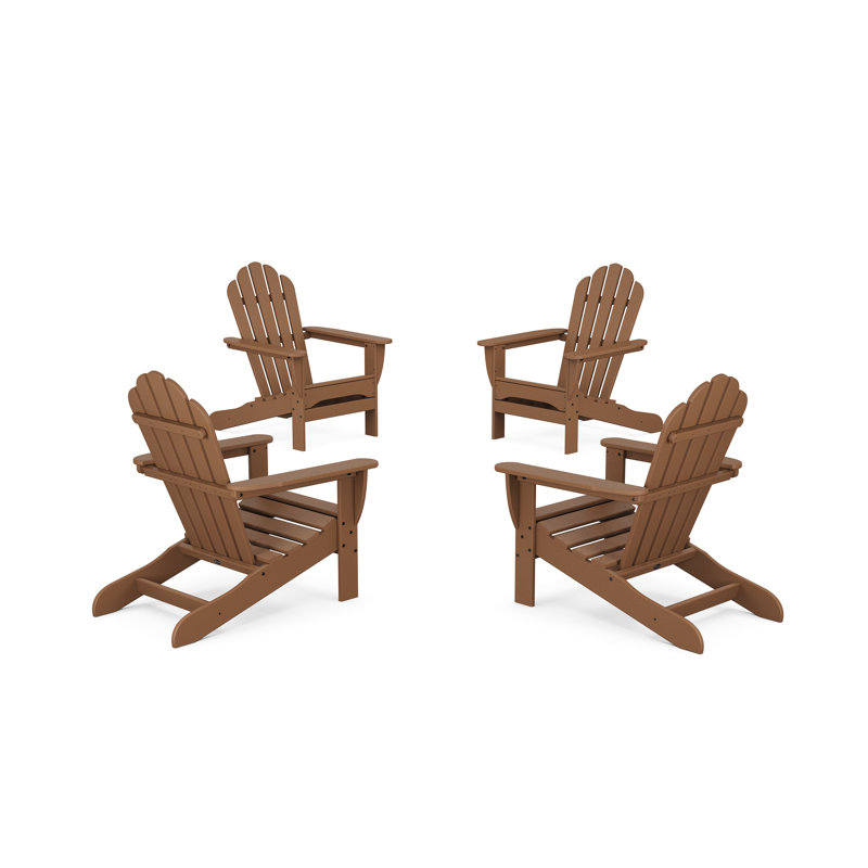 Ensemble de conversation 4 pièces avec chaise Adirondack Monterey Bay, Cabane