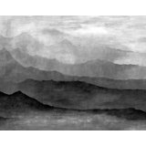 Atmosphere Misty Mountains 6-Panel Wall Mural 8.2' High x 10.4' Wide