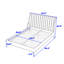 Structure de lit plateforme avec tête de lit à broche-2137493459-2137493458