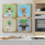 «Playful Nature», ensemble de 4 cadres photo sur toile-1186683816-1186683863