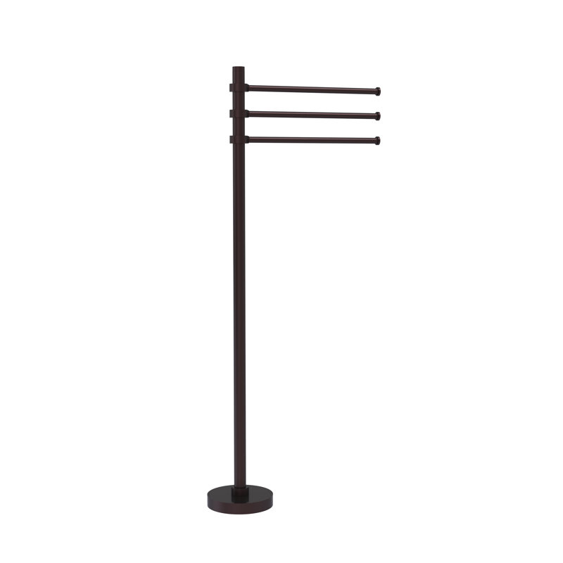 Porte-serviettes sur pied Gober, Bronze antique