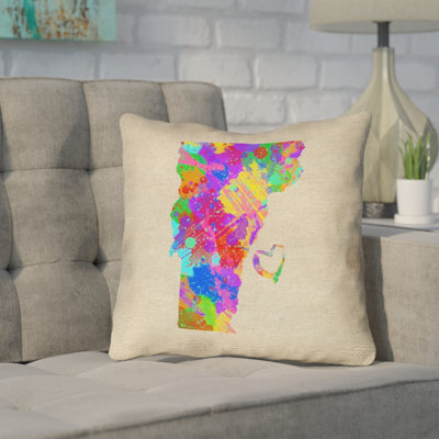 Coussin extérieur Katelyn Smith Vermont Love