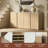Corentin 67" Sideboard Modern Faux Travertine Wood 4 Doors Buffet Coffee Bar With Adjustable Shelves For Kitchen-125370101