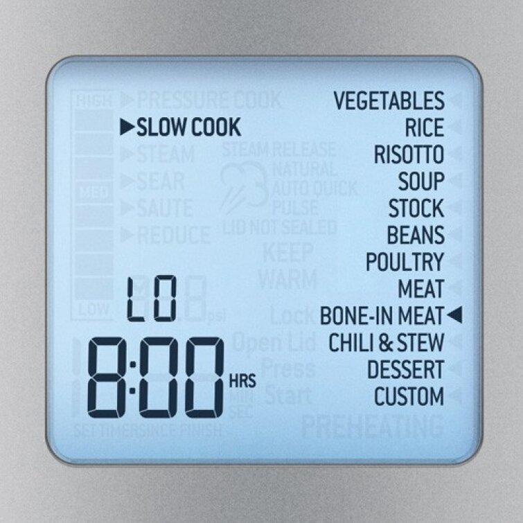 Breville Fast Slow Pro 6-Quart Pressure Cooker/Slow Cooker