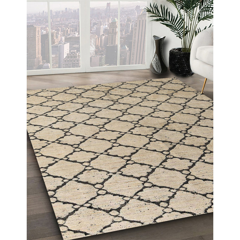 Geometric Indoor Rug, Square 4'