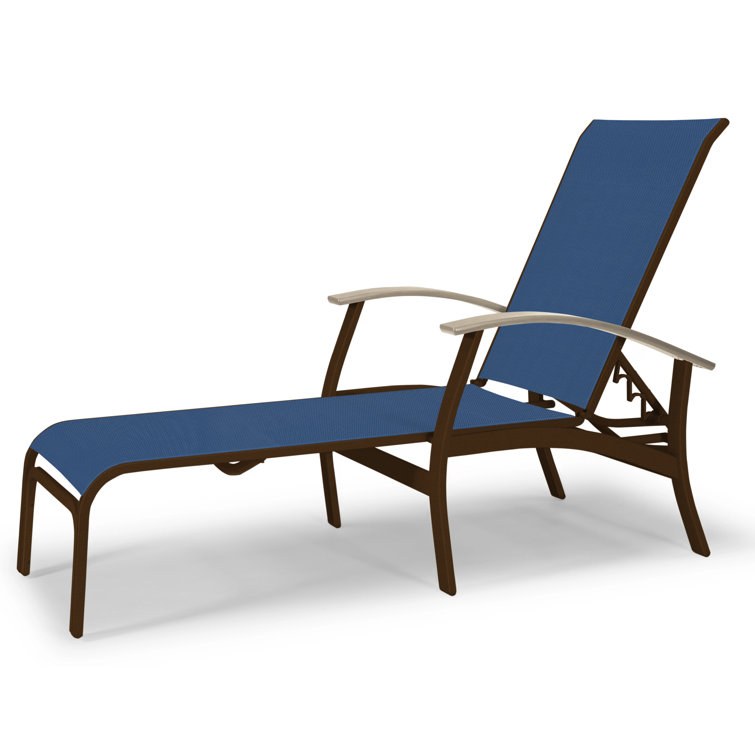 Askar Outdoor Rust-Resistant Metal Chaise Lounge