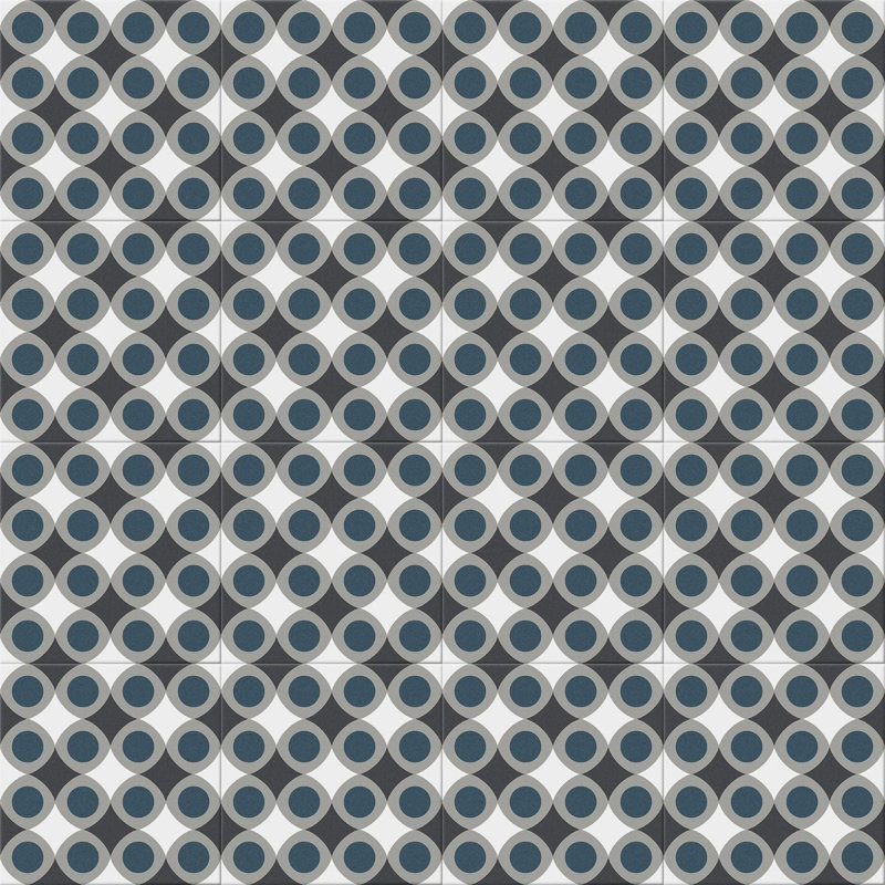 Élévateur 8 po Monbleu Carrelage de sol et de mur en porcelaine mat à motif