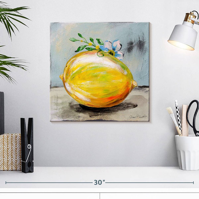Yarlin, fruit de cuisine abstrait I, H 16 po x l 16 po