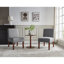 Ensemble de 2 chaises d'appoint en tissu avec table ronde en bois, fauteuil de coiffeuse décoratif pour bureau de chambre à coucher, chaise d'appoint en coin