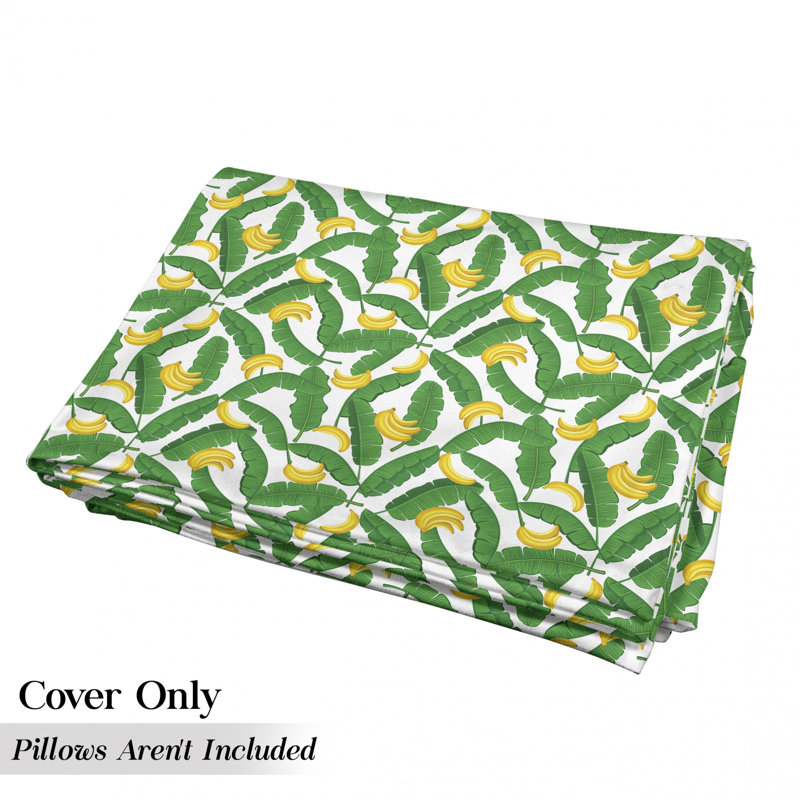 Housse de coussin d'extérieur Banana with Giant Tropical, H 2 po x l 27 po x P 88 po