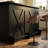 Home Bar Unit With 2-tier Shelves-700636837