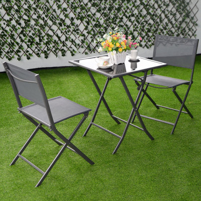 Ensemble bistro rectangulaire pour 2 personnes 23,6 po