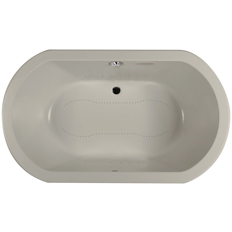Anza™ Pure Chromatherapy 60" x 42" Drop in Air Bathtub, Oyster