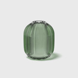 Villeroy & Boch Fleur Olive Vase, 7.5 in, Green, Dishwasher Safe, Mouth-Blown and Handmade Glass Vase