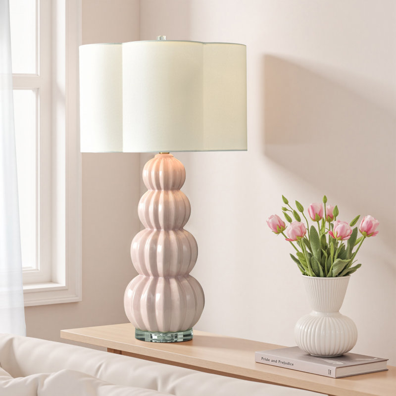 Lampe de table Tamara Day for Stylecraft Ophelia, Pivoine rose