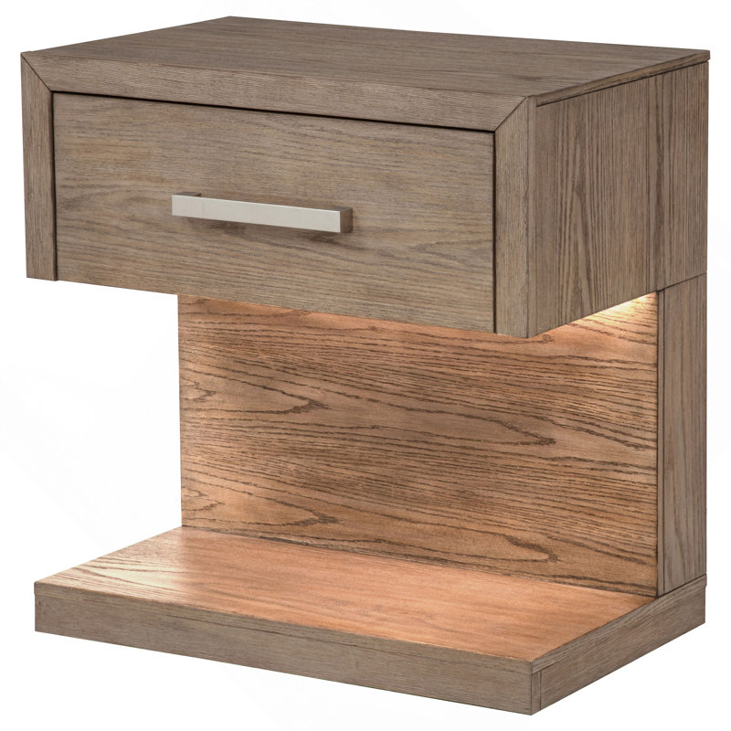 Table de chevet 1 tiroir Gibbons Barley Brown