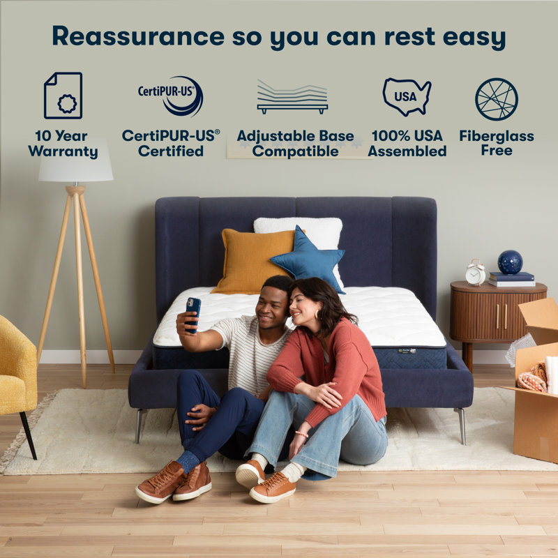 Serta Five Star Mattress Sleep to Go Firm Mattress in a Box, Twin, 7"