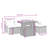  Garden Sofa Set Beige