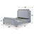 Elegant Upholstered Bed Frame With Nailhead Trim.-1679277600-1679277602