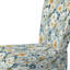 Scandinavian Garden Flower Whirl - Chaise d'appoint rembourrée de style campagnard, chaise d'appoint rustique à motif floral