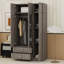 Armoire à miroir 3 portes avec 2 tiroirs et armoire supérieure-109050286