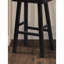 Ensemble de tabourets 2 pièces en bois massif noir mat, pour salle à manger, siège profilé transitionnel 29 po-250262010-250262014